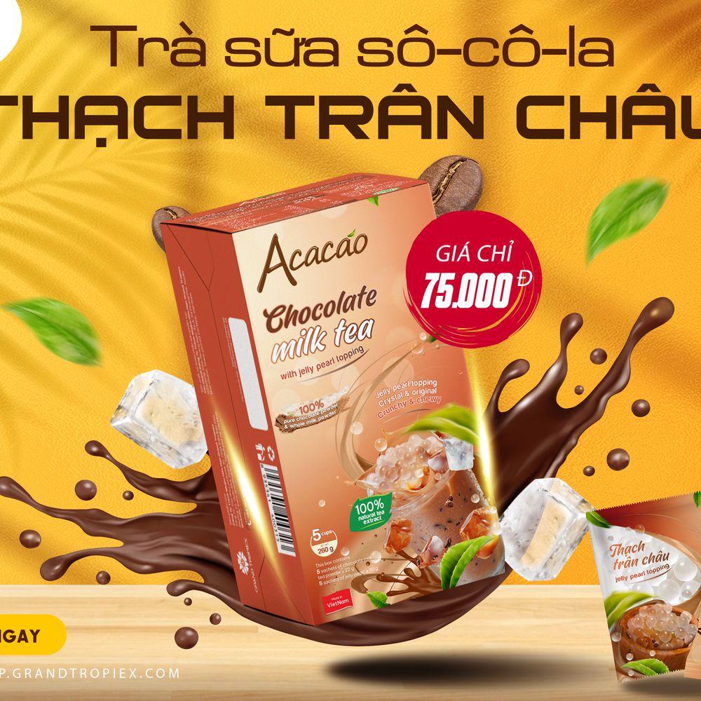  Trà Sữa Sô-cô-la Thạch Trân Châu Acacao: Hương Vị Độc Đáo và Trân Châu Giòn Tan