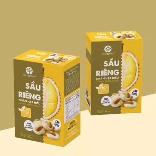 Sầu riêng nhân hạt điều sấy giòn