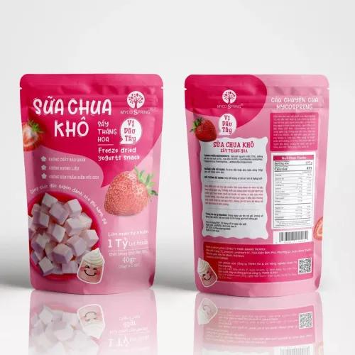 Sữa chua khô sấy thăng hoa vị dâu tây MycoSpring