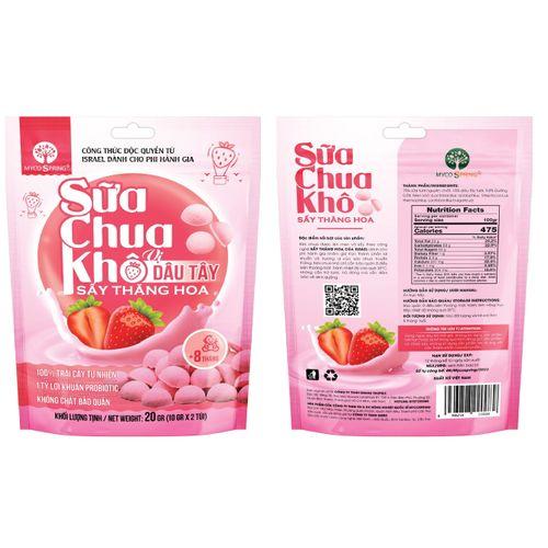 Sữa chua khô sấy thăng hoa vị dâu tây MycoSpring