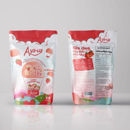Aya-ua Yogurt strawberry cube
