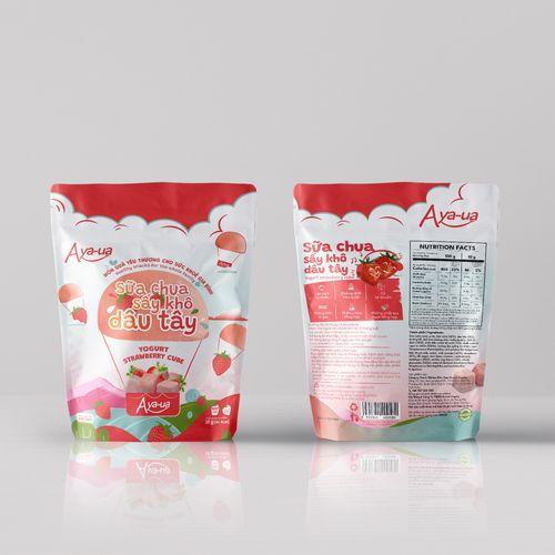 Aya-ua Yogurt strawberry cube
