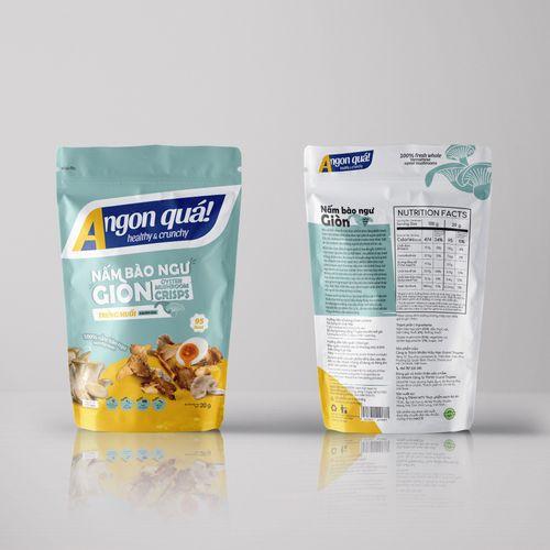 A ngon quá! Oyster mushroom crisps - Salted egg