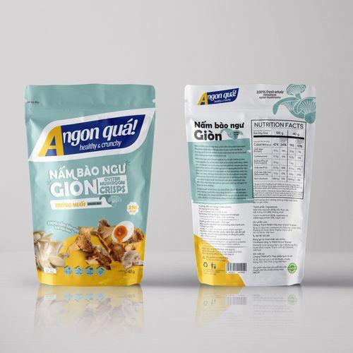 A ngon quá! Oyster mushroom crisps - Salted egg